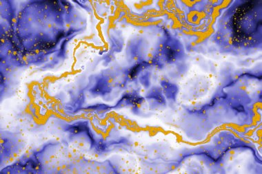 Marble Ink Gold Texture Inkscape Pattern with purple color and glitter