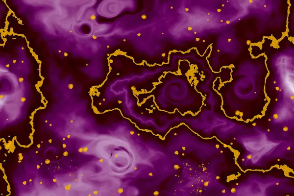 Mermer Mürekkep Altın desenli Mürekkep desenli kestane rengi ve gölgesi