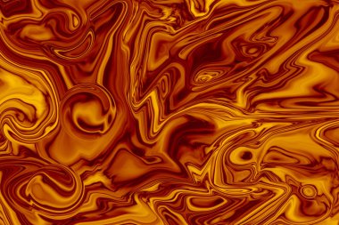 Sarı ve kırmızı tonlu mermerlerin soyut deseni