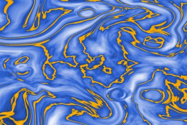 Gold glitter filled in blue abstract pattern design inkscape and shades
