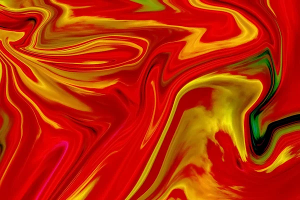 Gele Rode Inkt Textuur Inkt Landschap Abstract Patroon Tinten — Stockfoto