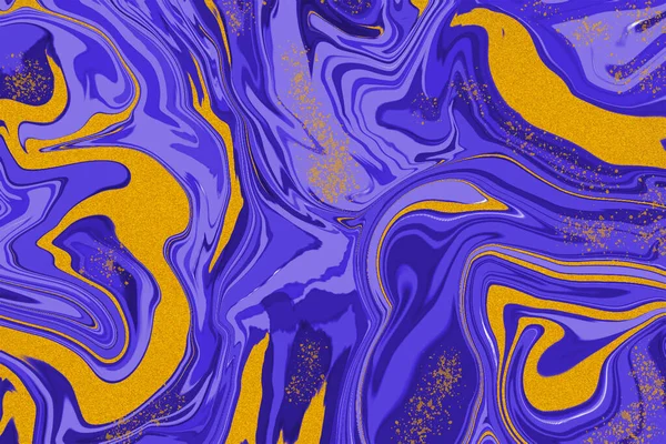 Blue Purple Marble Pattern Gold Glitter Shades — Fotografia de Stock