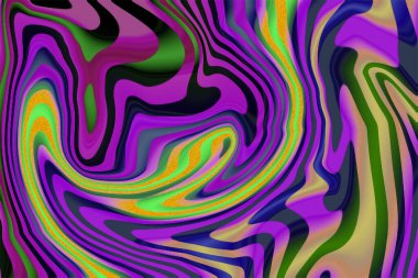 Altın, mavi ve mor mermer desenli soyut mürekkep ve damarlı taş ve gölgeli kayalar