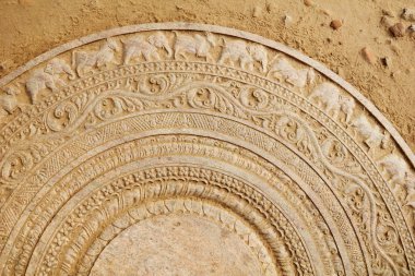 ay taşını Budist tapınağı anuradhapura, sri lanka'dan