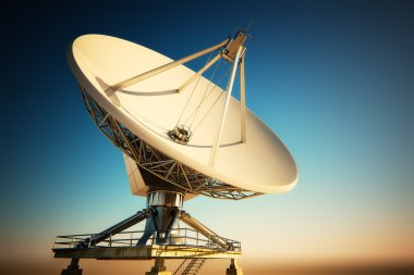 Radio telescope clipart