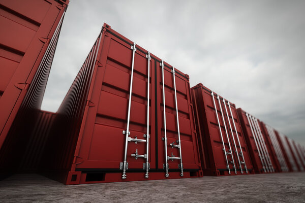 Cargo containers.