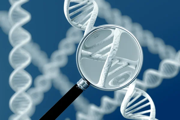 DNA Magnification — Stock Photo, Image