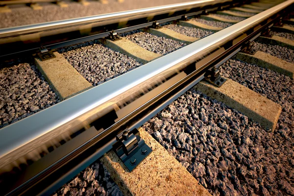 Ferrocarril recto . —  Fotos de Stock