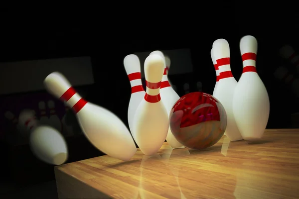 10-pin bowling atış.