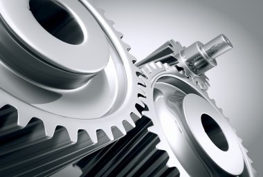 Close up of machine gears. clipart