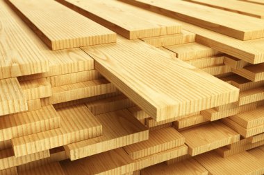 Stack of Wood Planks clipart