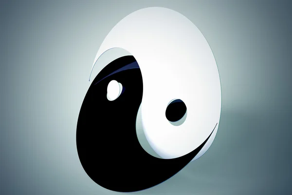 Yin Yang simbol — Fotografie, imagine de stoc