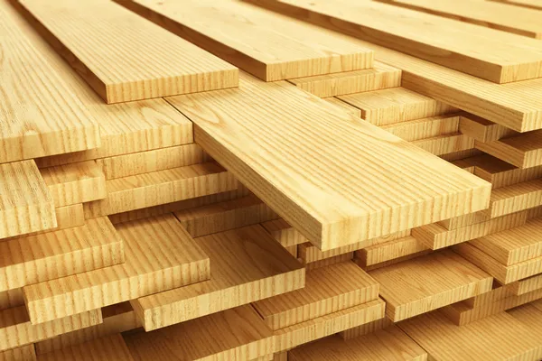 Pile de planches de bois — Photo