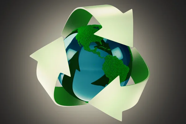 Recycle Earth. — Stock Photo, Image