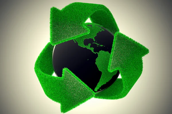Recyklingu ziemi. — Zdjęcie stockowe