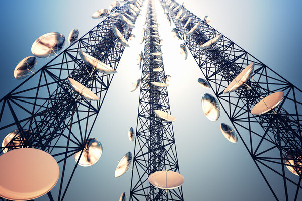 Communication towers.