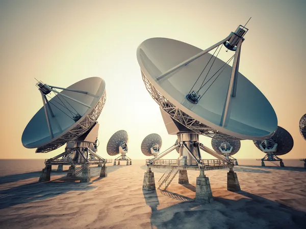 Antena satélite . — Fotografia de Stock