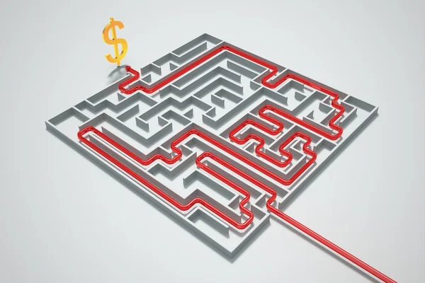 Money maze. — Stock Photo, Image