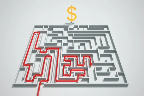 Money maze. — Stockfoto