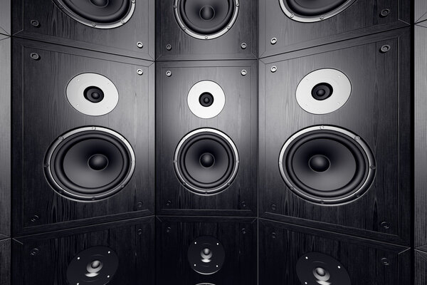 Стена колонок
.