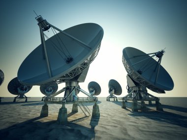 Uydu anteni.