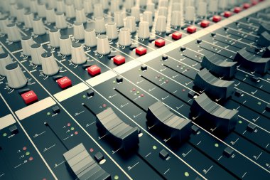 Audio Console. clipart