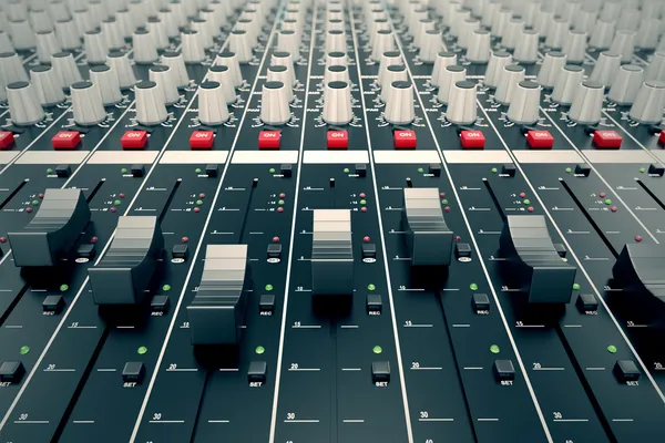 Audio Console. — Stock Photo, Image