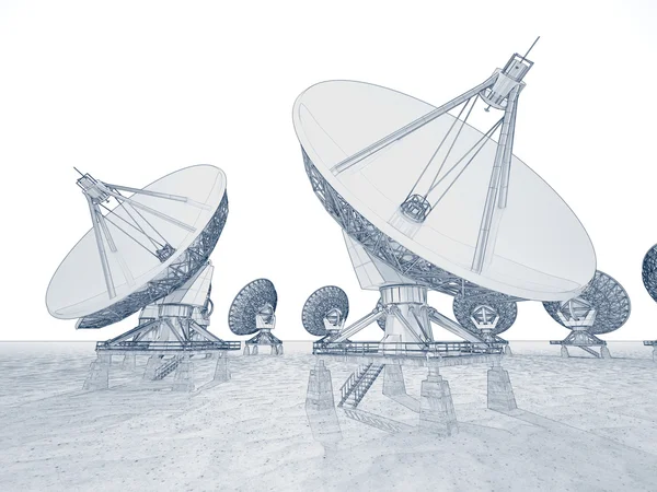 Antena satélite . — Fotografia de Stock