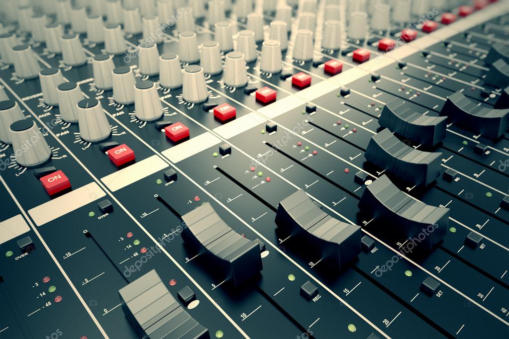Audio Console. — Stock Photo © 3dmentat 26274551
