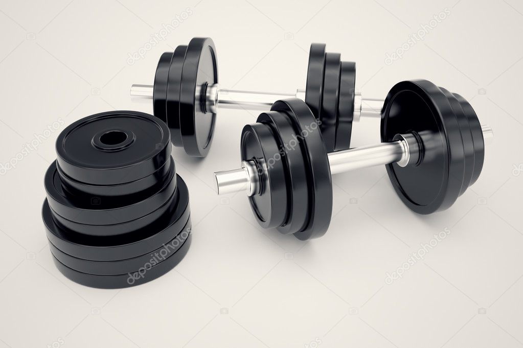 Dumbbells.