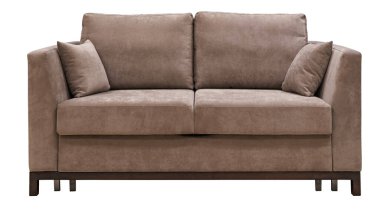 Beyaz arka planda izole kanepe. Kırpma yolu dahil