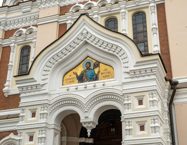 爱沙尼亚塔林老城亚历山大 内夫斯基主教座堂 碎片化 — 图库照片