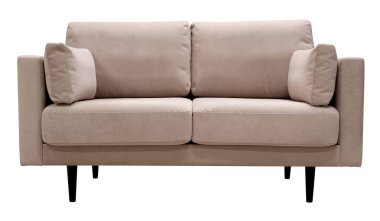 Beyaz arka planda izole kanepe. Kırpma yolu dahil.