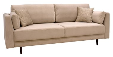 Beyaz arka planda izole kanepe. Kırpma yolu dahil.