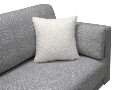 Beyaz arka planda izole kanepe. Kırpma yolu da dahil. Parça