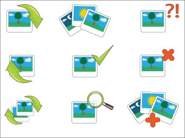 Photographs pictures - Vector icon isolated clipart
