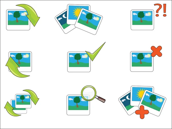 Fotografías imágenes - Vector icono aislado — Archivo Imágenes Vectoriales