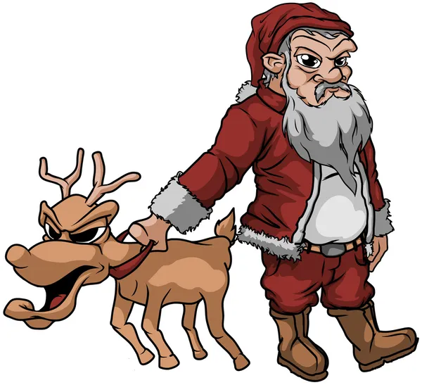 Bad santa cartoon Vector Art Stock Images | Depositphotos
