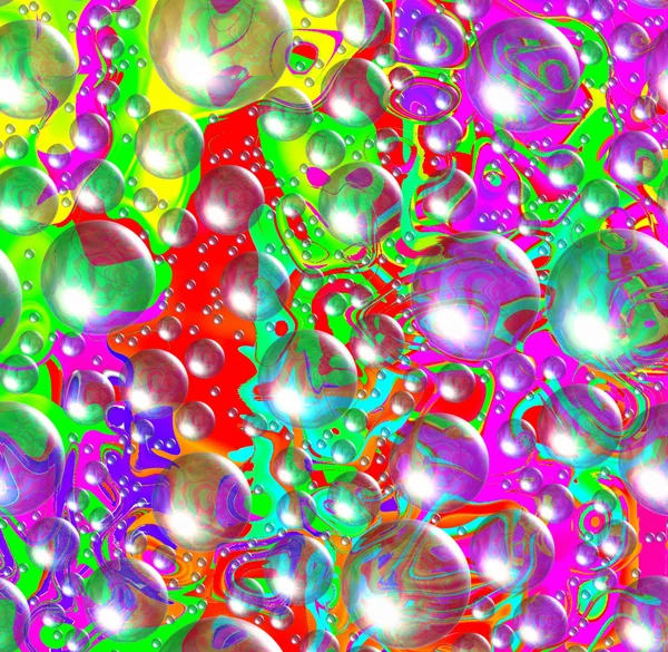 Fondo de fantasía de burbujas varicolores. A-0045 — Foto de Stock