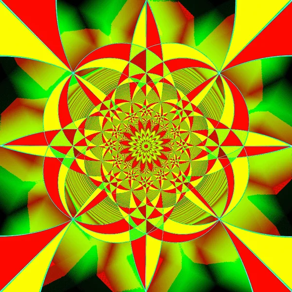 Geometric fantasy in multicolored tone. A-0097. — Stock Photo, Image