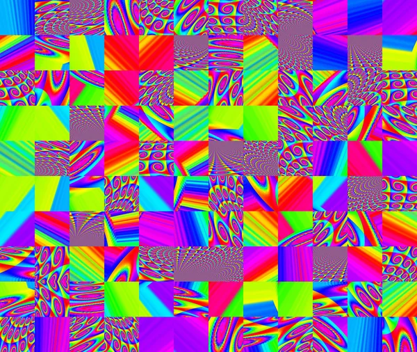 Fantaisie géométrique en ton multicolore. A-0098 . — Photo
