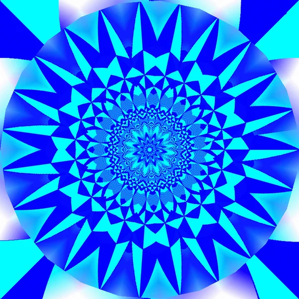 Fantasía geométrica en tono azul. A-0107 . —  Fotos de Stock