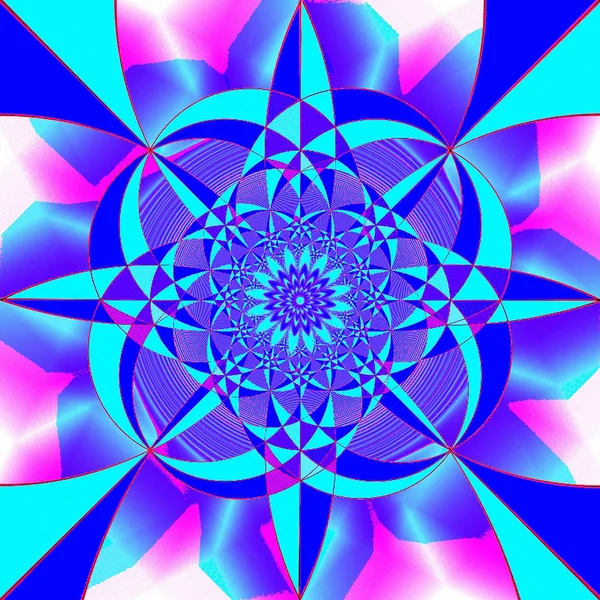 Fantasía geométrica en el tono rosa azul. A-0108 . —  Fotos de Stock