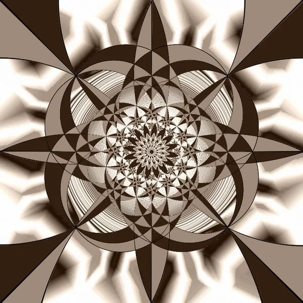 几何幻想在棕褐色调。一 0095. 图库图片