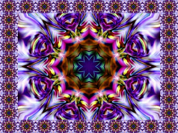 Geometrisches abstraktes Ornament. Kaleidoskop. in der Originalversion — Stockfoto