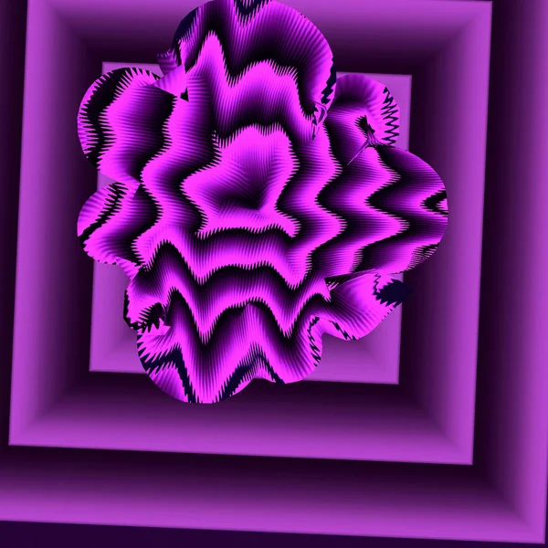 Creatieve achtergrond. een prachtige harmonie van kleuren. Violet stralen. — Stockfoto