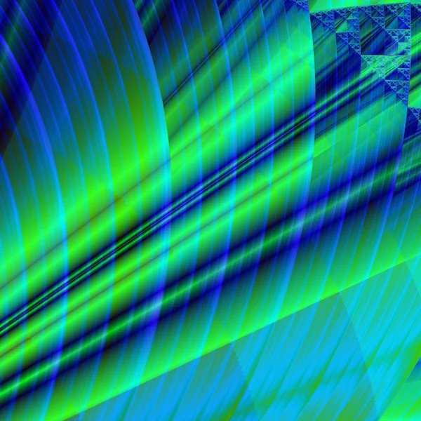 Superbes tuiles de verre fractales colorées dans le style de — Photo