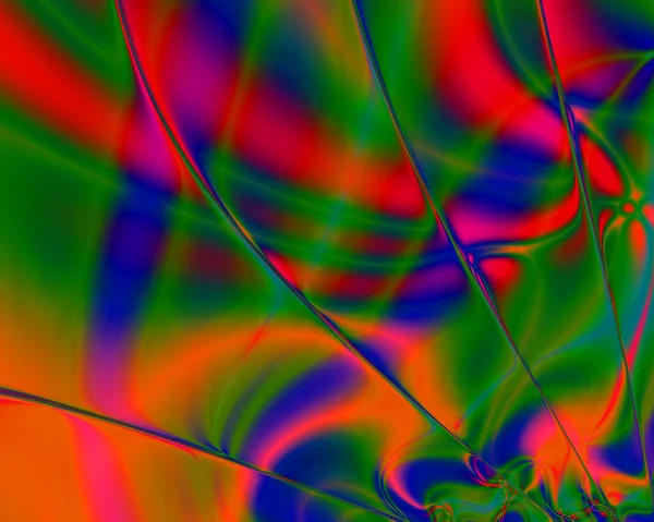 Precioso fractal baldosas de vidrio de colores en el estilo de la computadora g — Foto de Stock