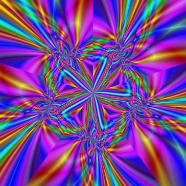 com tarzı muhteşem renkli fraktal renkli süsler