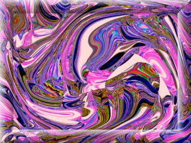 fantastik pembe ve mavi hareketi bir kasırga Dance 3d f